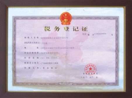 07年-税务登记证